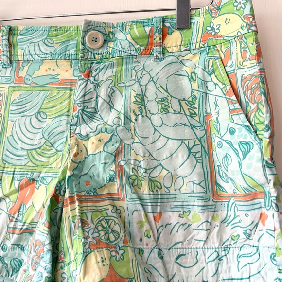Lilly Pulitzer Callahan Just Add Lemon Patch Work Shorts 8 - Picture 2 of 7